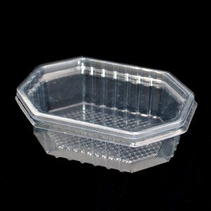 caja plástica para llevar disponible del bocado del envase de los pasteles de 250ml 8.8oz