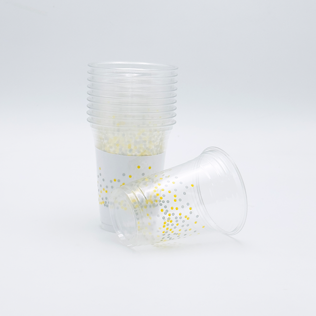 Vasos para beber de plástico desechables transparentes con logotipo personalizado de 32 oz