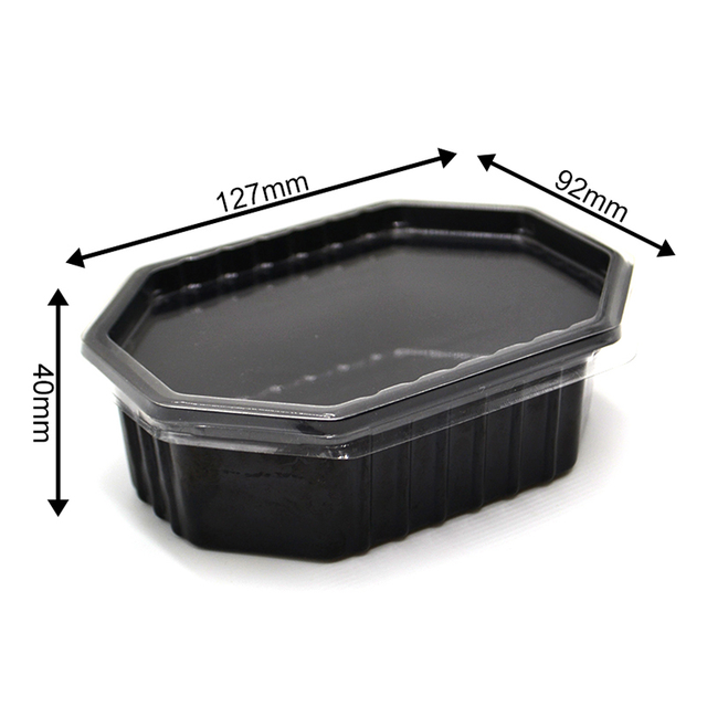 caja plástica para llevar disponible del bocado del envase de los pasteles de 250ml 8.8oz