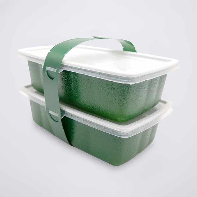 Caja de comida para llevar plástica disponible de Contaner 1000ml de la capa doble del rectángulo