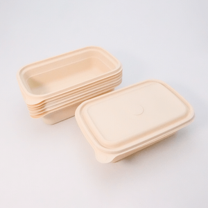 Caja biodegradable del acondicionamiento de los alimentos de la maicena del envase para llevar 500ml