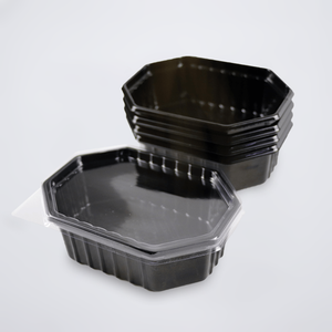 caja para llevar plástica disponible del bocado del envase de comida de 125ml 4oz