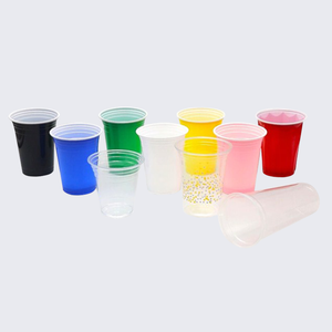 Vasos para beber de PP de plástico desechables coloridos de 16 oz