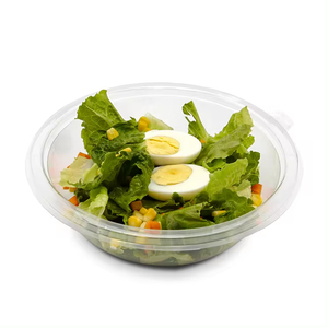 Ensalada de frutas 80OZ que empaqueta el cuenco de ensalada disponible para la comida para llevar del envase disponible del partido